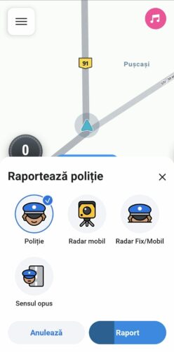 Sursa: Captură de ecran WAZE