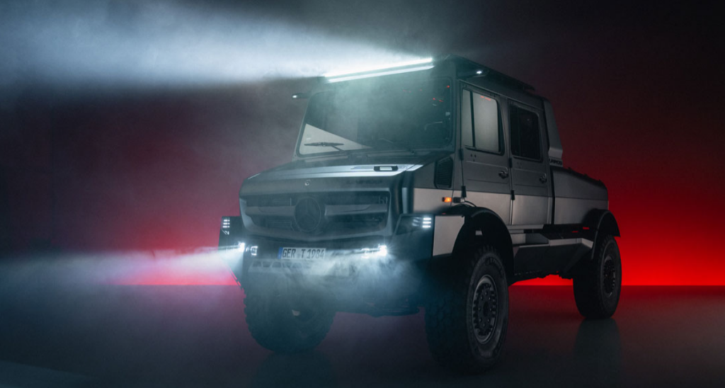 Unimog Deluxe (Sursa: special.mercedes-benz-trucks.com)